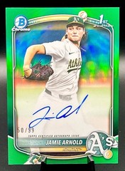 2025 Bowman Draft Chrome Jamie Arnold Green Refractor Auto Color Match 50/99