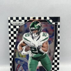 2024 Prizm Black and White Checkerboard Breece Hall Jets #223