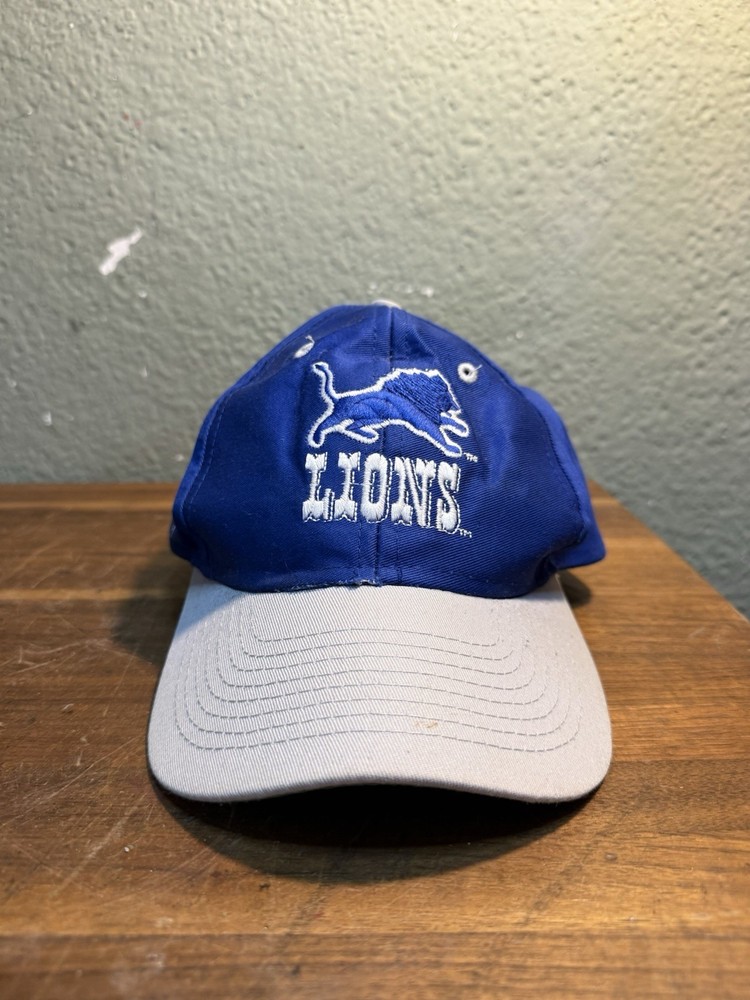 VTG Detroit Lions Snapback Hat Youth Team NFL Blue Gray Green Brim Logo7
