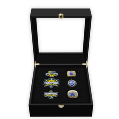 2023/22/21 Wolverines Go Blue Football Big Ten National Team 3Rings With Box Set