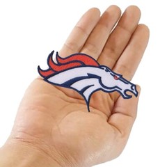Wholesale CO Denver Broncos Logo Size 4.3&Prime;x2.3&Prime; Sew Embroidered Iron on Patches