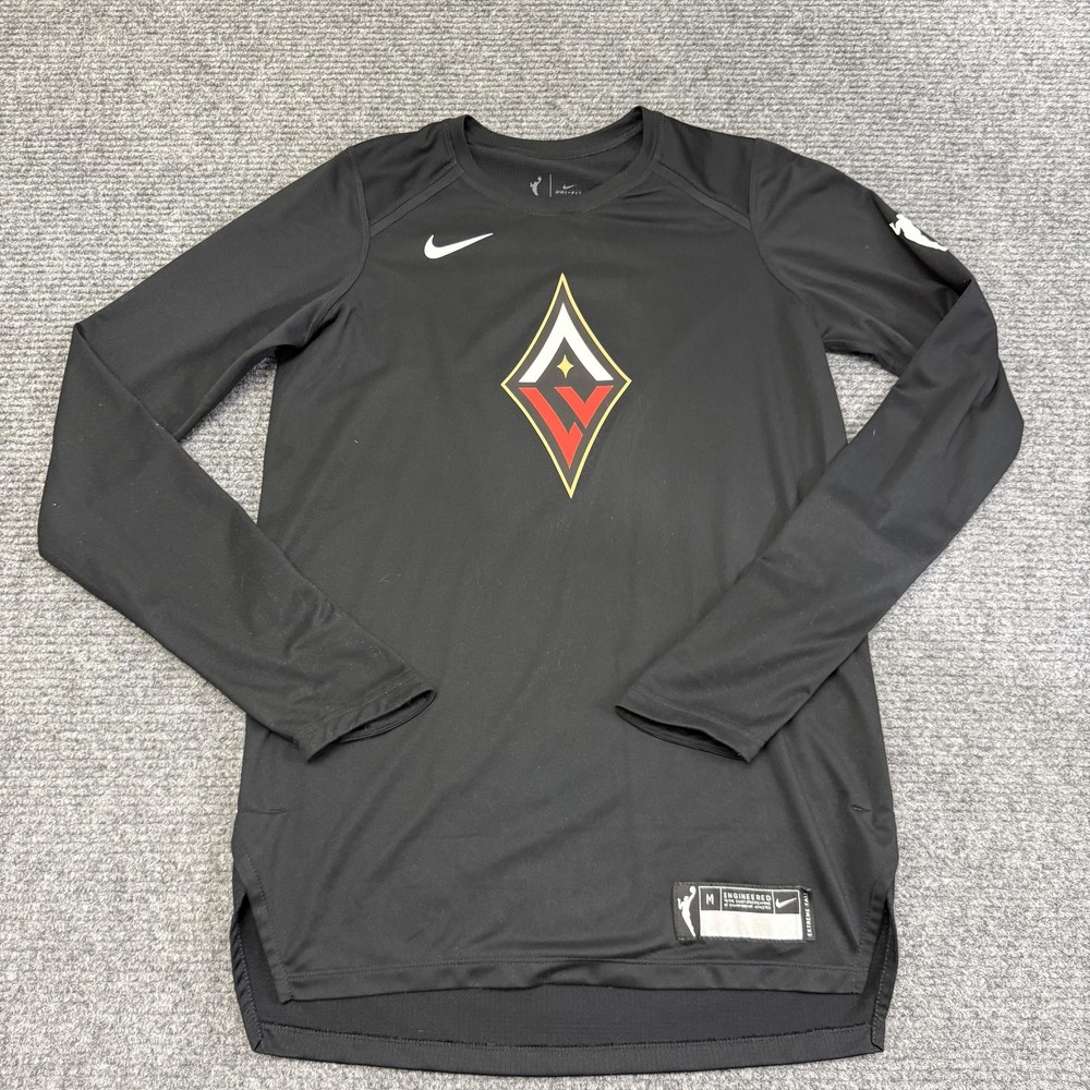 Las Vegas Aces Shirt Womens Medium WNBA Nike Dri Fit Team Issue TALL MTT