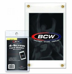 10 BCW 4 Screw Recessed Sport Trading Card Holder Screwdown Display Protector