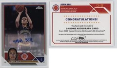 2023 Topps Chrome McDonald&rsquo;s All American Chrome Sofia Bell #CA-SB Auto 03j5