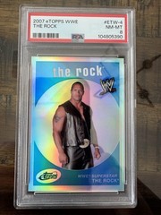 2007 eTopps WWE /999 The Rock #ETW-4 PSA 8