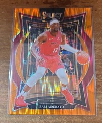 2024-25 Panini Select – Concourse Bam Adebayo #15 Orange Flash Prizm