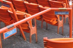 Shea Stadium NY METS Field Level seat Rail name plate season ticket holder PICK1