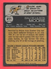 1973 Topps #211 Balor Moore – EXMT