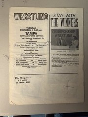 Lot of 5 VTG « The Grapevine » Florida Wrestling Prog. Vol VIII 1-5 CWF Freebirds