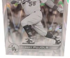 2022 Topps Chrome Albert Pujols Black & White RayWave Refractor #84 Dodgers