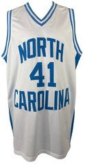 Sam Perkins autographed signed jersey NCAA North Carolina JSA COA