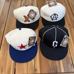 4 American Needle Black Diamond Negro League Fitted Hats 7 1/4 NOS New With Tags