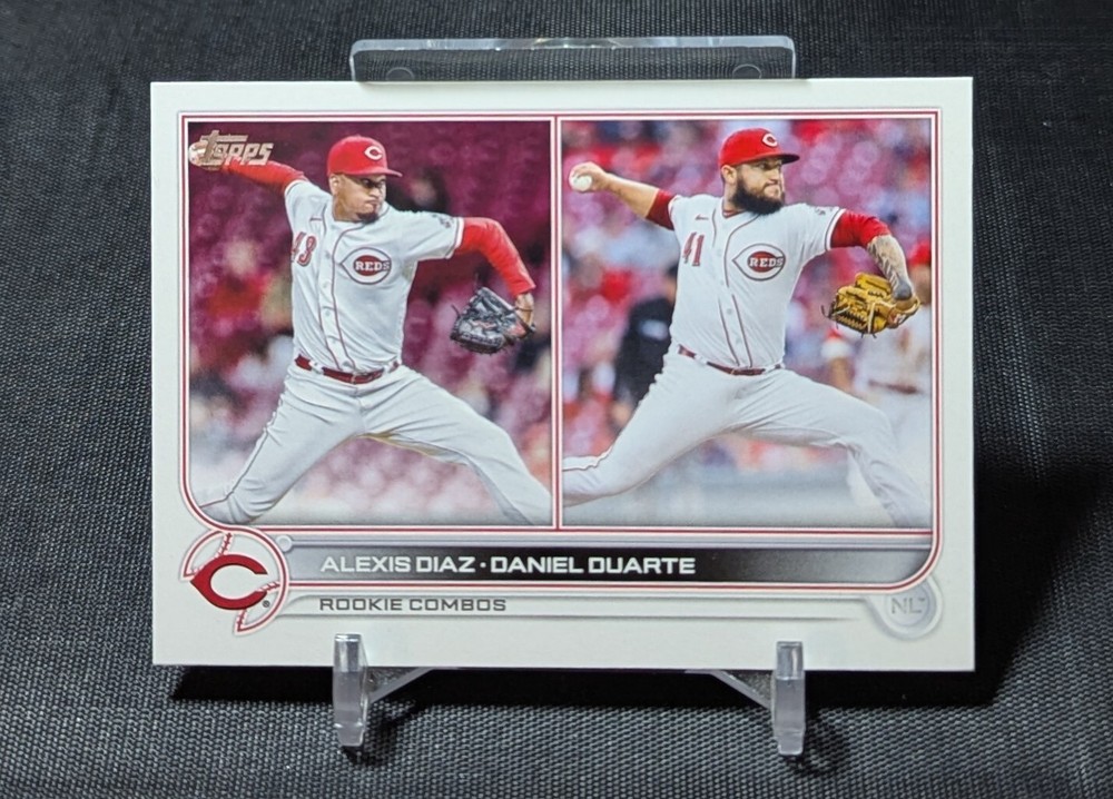 Alexis Diaz/Daniel Duarte Rookie RC 2022 Topps Update Card US135 Cincinnati Reds