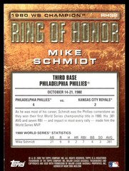 2009 Topps Ring of Honor Mike Schmidt #RH32 Baseball