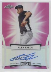 2017 Leaf Metal Draft Pink 5/10 Alex Faedo #BA-AF1 Auto 4t6