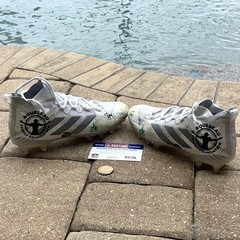 Greg Rousseau GAME WORN / USED 💪 Buffalo Bills 🦬 NFL Cleats 👟 Inc PSA COA 🛡️