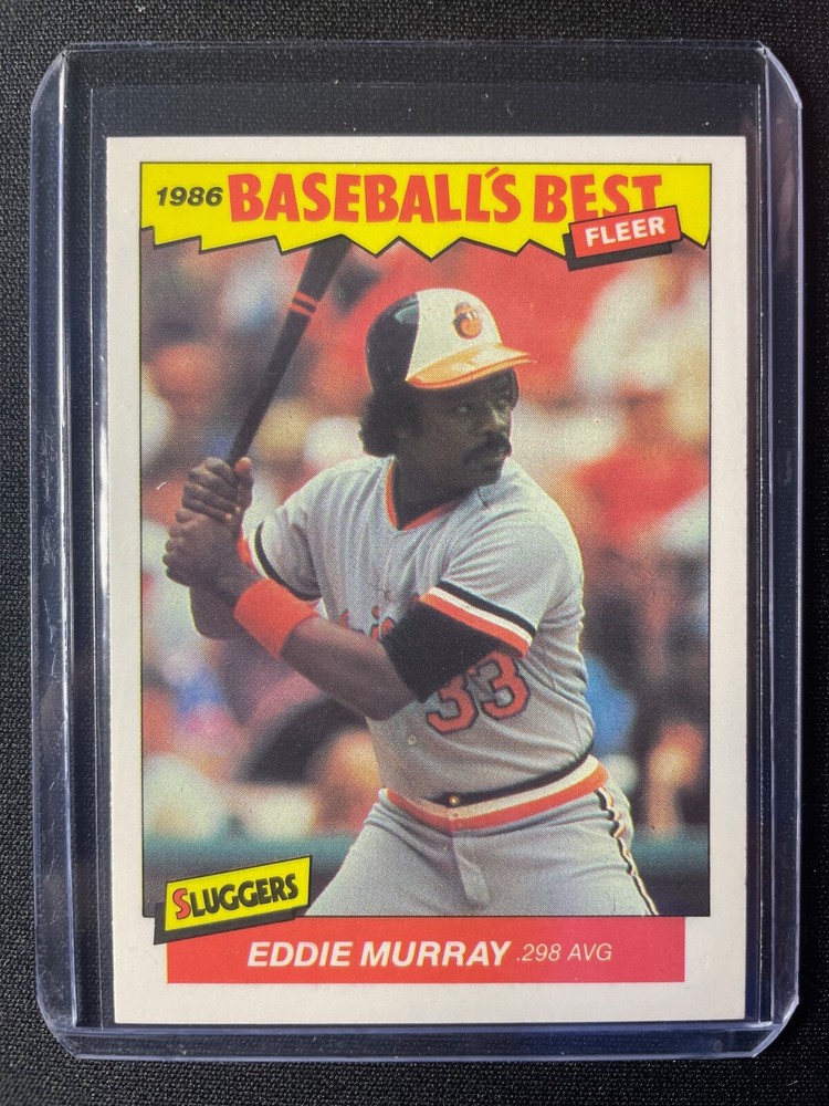 1986 Fleer Baseball&rsquo;s Best Sluggers vs. Pitchers Eddie Murray #25 of 44 Orioles!