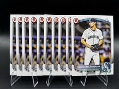 Lot (x10) 2025 Bowman Draft Kade Anderson 1st Bowman #BD-3 (RC) Mariners Base