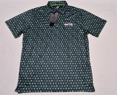 Antigua Seattle Seahawks NFL Men’s Blue-Green Layout Performance Polo Shirt
