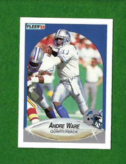 1990 Fleer Update Andre Ware RC #U-92