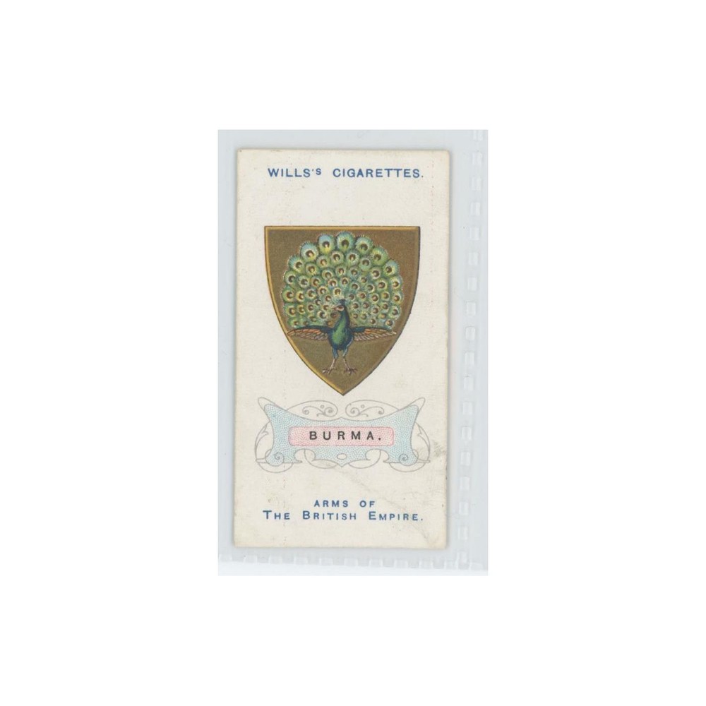 1910 Wills&rsquo;s Cigarettes Arms of British Empire Burma #8