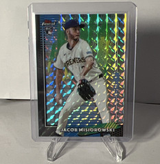 2026 Topps Finest Delight Geo Prism Refractor Jacob Misiorowski Brewers RC #2025