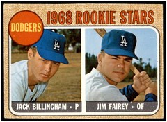 1968 Topps #228 Dodgers 1968 Rookie Stars (Jack Billingham / Jim Fairey) A