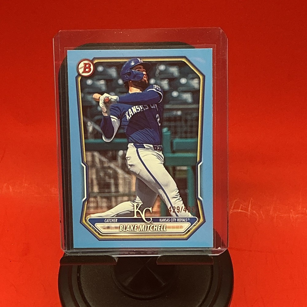 Topps 2026 Bowman Prospects Blake Mitchell RC Royals #BP-13 Sky Blue /499