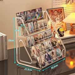 Trading Card Display Stand, 5 Tier Vertical Holder for Baseball Basketball Sport