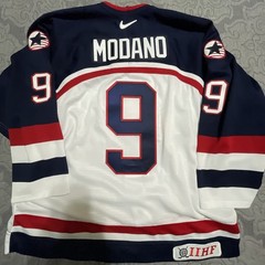 Mike Modano USA Hockey 2002 Olympic IIHF NIKE Jersey Size 56
