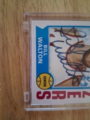 Bill Walton 1996 Topps NBA All-Stars Certified Auto Issue 1974 Reprint #47