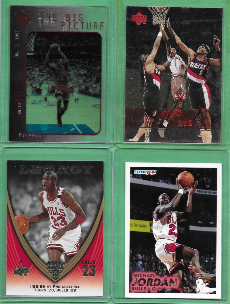 Michael Jordan Lot of 4 w/ UD3 The Big Picture! Chicago Bulls! HOF!! GOAT!!