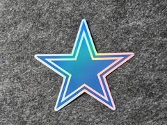 Dallas Cowboys Inspired Logo NFL Holographic Vinyl Decal/Sticker 2 inches