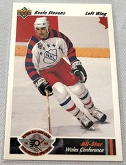 1991-92 Upper Deck Hockey Kevin Stevens Pittsburgh Penguins All Star #613