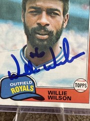 1981 Topps – Willie Wilson Auto #360 Kansas City Royals