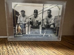 Promotional baseball card 1895Babe Ruth Mr. Yankee