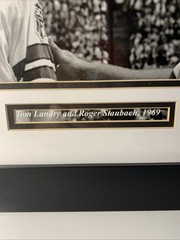 Dallas Cowboys Tom Landry & Roger Staubach 1969 12”x17” Picture (19”x24” Frame)