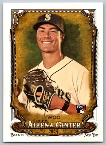 2024 Topps Allen & Ginter #78 Bryan Woo Rookie Seattle Mariners RC