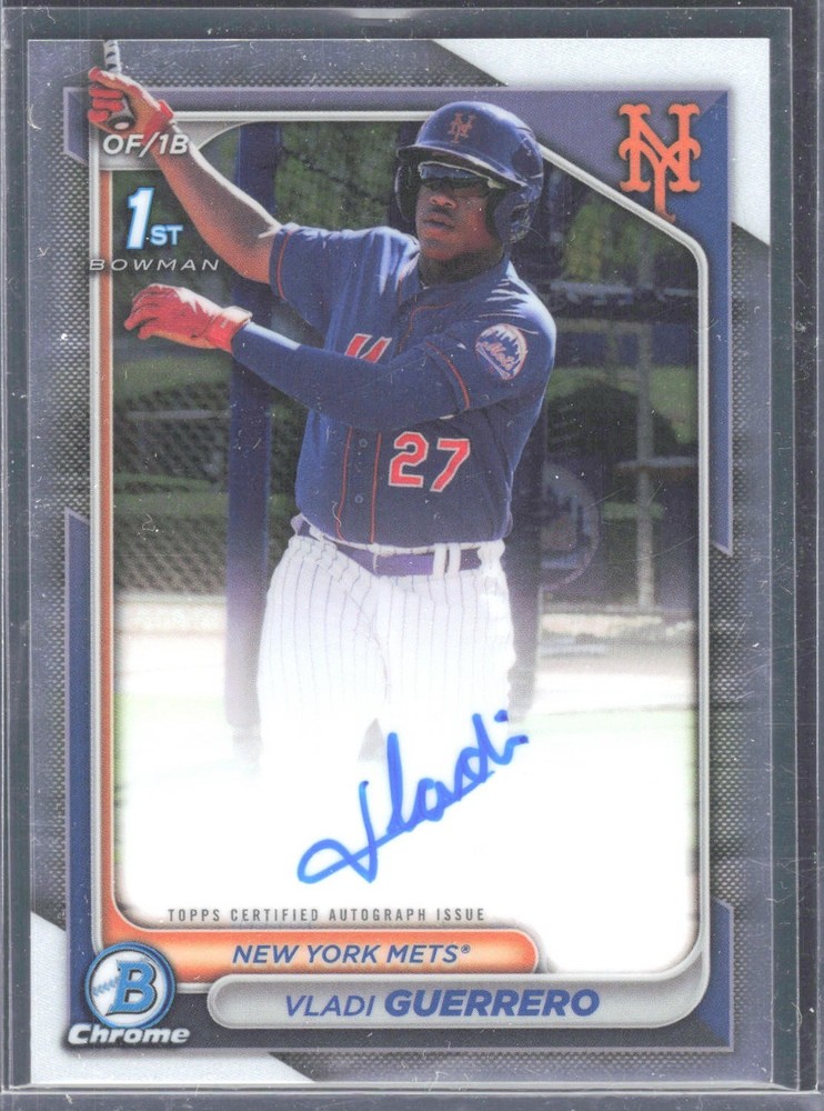 VLADI GUERRERO 2024 1st Bowman Chrome AUTO #CPA-VG New York Mets
