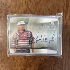 Upper Deck 2002 SP Authentic Golf Sign of the Times Fred Couples Auto #FC
