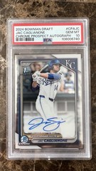 2024 Bowman Draft Jac Caglianone Chrome Auto 1st Prospect #CPA-JC Royals PSA 10