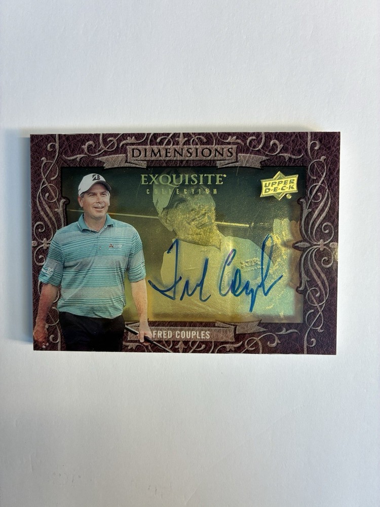 2013 UD Exquisite Fred Couples⭐️ Dimensions Shadowbox Auto #D-FC Masters🏆RARE‼️