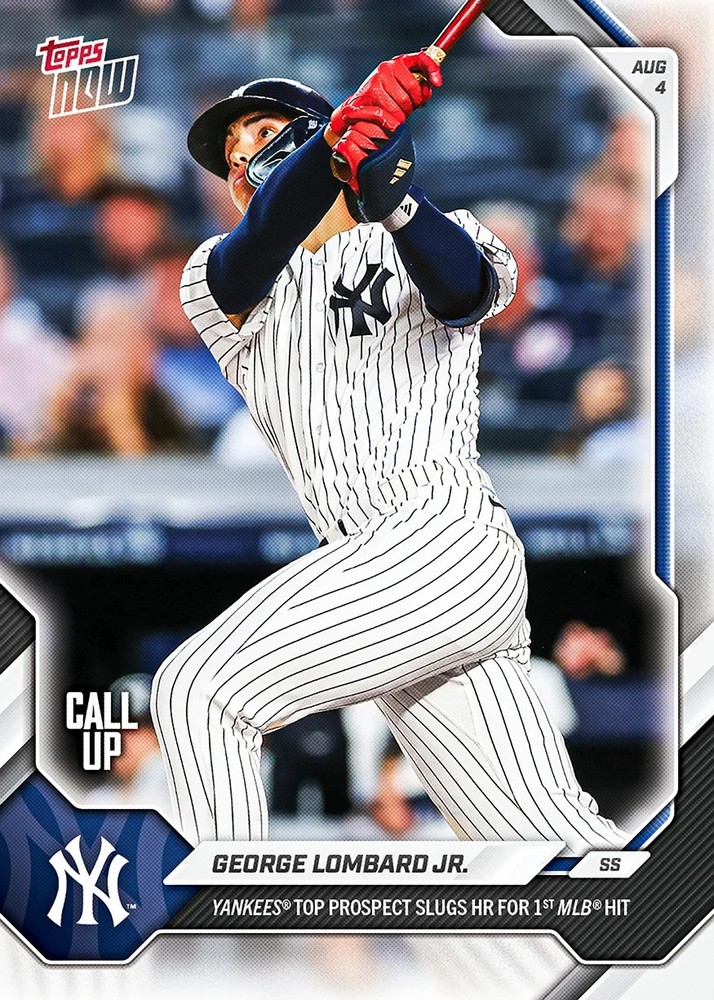 George Lombard Jr. Topps NOW #521 Yankees MLB Debut 1st Career HR RC *PRESALE*