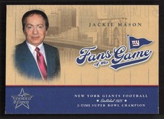 2004 Leaf Rookies & Stars Jackie Mason Fans of the Game #FG-4 Card