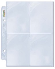 100 Ultra Pro Platinum 4 Pocket Mini Pages 2-1/2×3-1/2 team set album sheets