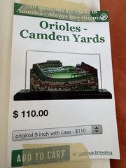 Baltimore Orioles Camden Yards Stadium Replica 3D Model MLB Home Fields 2000