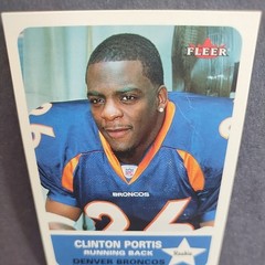 Clinton Portis 2002 Fleer RC #272 NFL Denver Broncos Washington Redskins