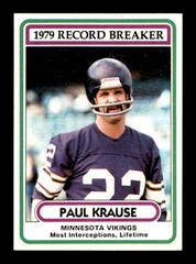 1980 Topps #4 Paul Krause RB EXMT X3290232