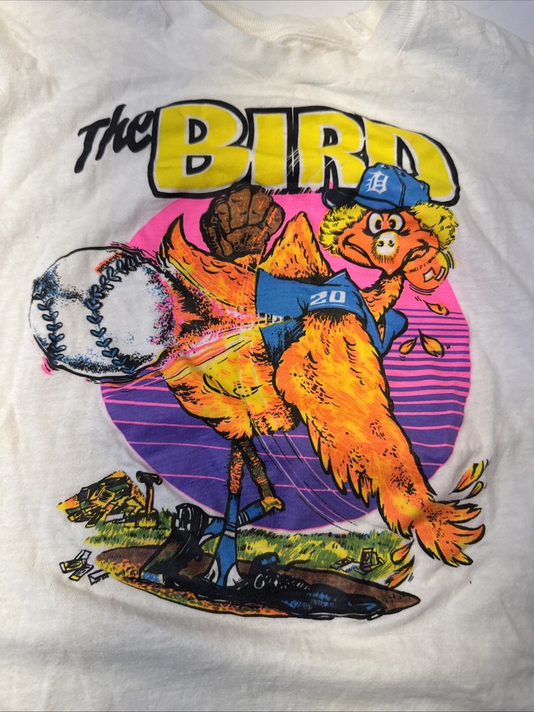 VTG 70s Roach Detroit Tigers Mark Fidrych The Bird T Shirt Rare Single Stitch S?