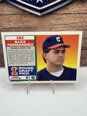 1991 Score 1st Round Pick Rookie Alex Fernandez Chicago Baseball #382